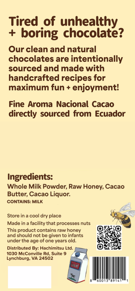 Hachimitsu Chocolate Bars - 3 Pack - Hachimitsu Chocolates