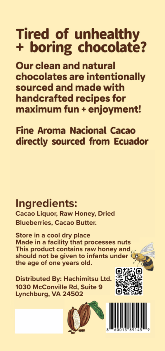 Hachimitsu Chocolate Bars - 3 Pack - Hachimitsu Chocolates