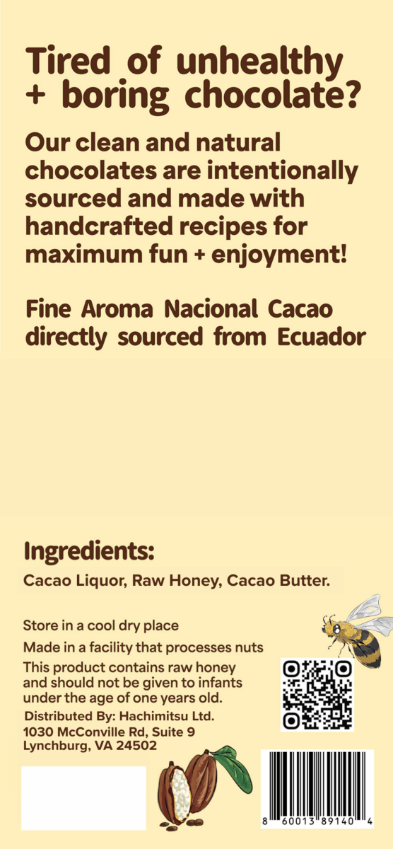 Hachimitsu Chocolate Bars - 3 Pack - Hachimitsu Chocolates