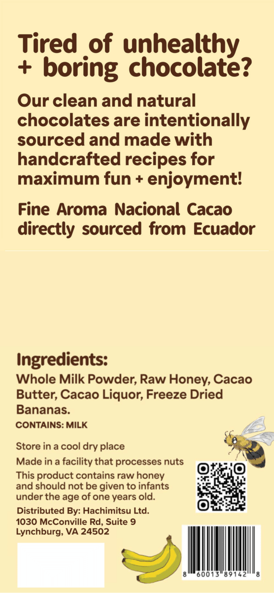 Hachimitsu Chocolate Bars - 3 Pack - Hachimitsu Chocolates